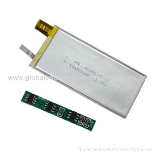 1800mAh Lithium Polymer Battery, Safety, Thin